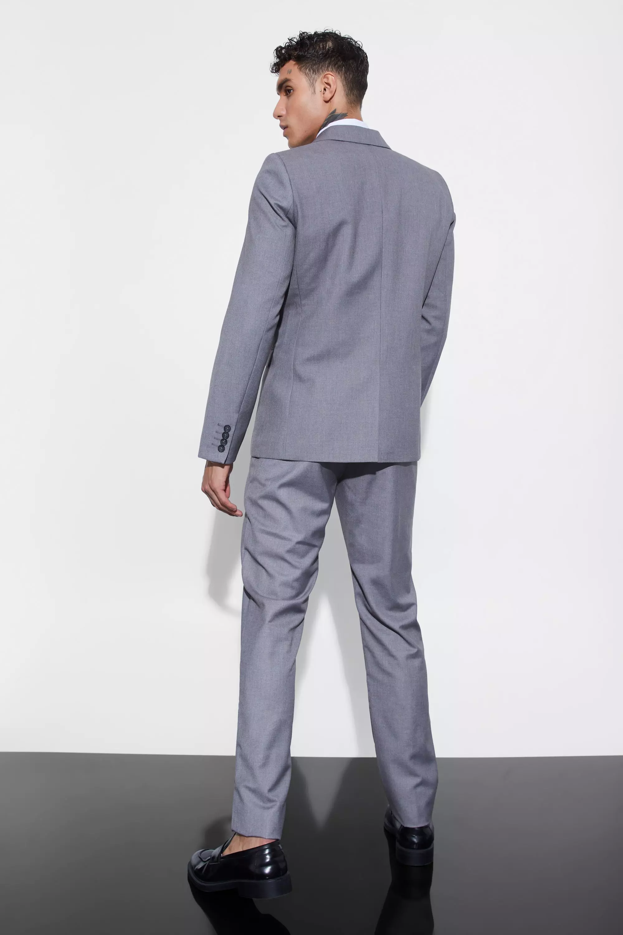 Mens slim fit double breasted blazer hotsell